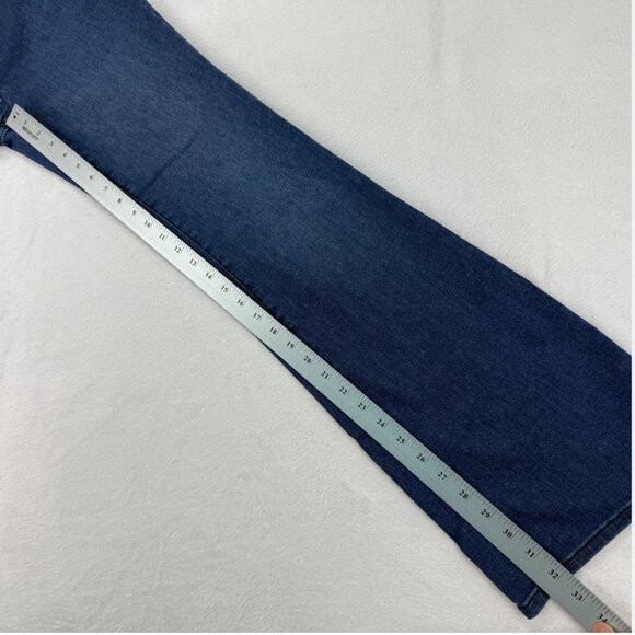 Pilcro Anthropologie Bootcut Jeans‎ Mid Rise Cotton Hemp Boho Hippie Retro Denim - Picture 14 of 16